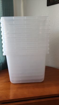 Hefty 32 Qt Storage Bins/Totes- Container Only (NO LID) -New