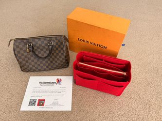 Louis Vuitton Speedy 30 Damier Ebene With Purse Organizer And COA!