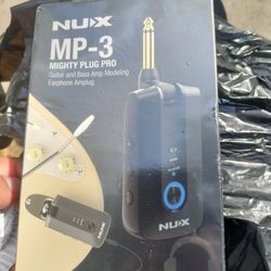 NUX Mighty Plug Pro MP-3 Headphone Amp for Guitar/Bass, Various Effects, Amp Modeling, IRs
