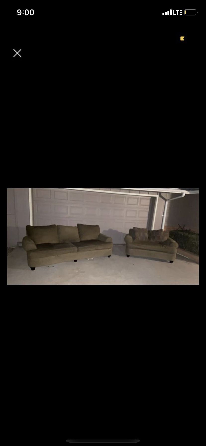 Comfy couch and loveseat $50 total OBO