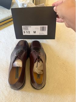 NEW Johnston & Murphy Corbett II Men’s Dress Shoes – Size 9.5 – Dark Brown