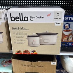 BELLA SLOWCOOKER SET  2 PIECE SET 