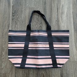 Victoria's Secret Striped Canvas Tote