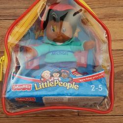 fisher price little people michael doll with carry case plush plastic