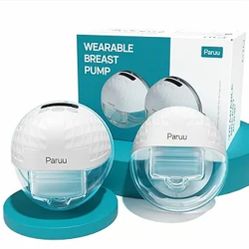 Paruu P10 Hands-Free Breast Pump Wearable, 338mmHg Strong Suction, Low Noise, 4 Modes & 9 Levels, Electric Breast Pump Portable, Smart Display, 19/21/