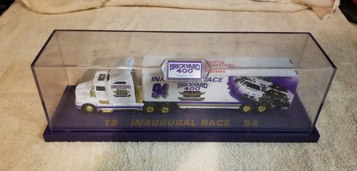 Vintage Limited 1994 Brickyard 400 diecast car hauler.