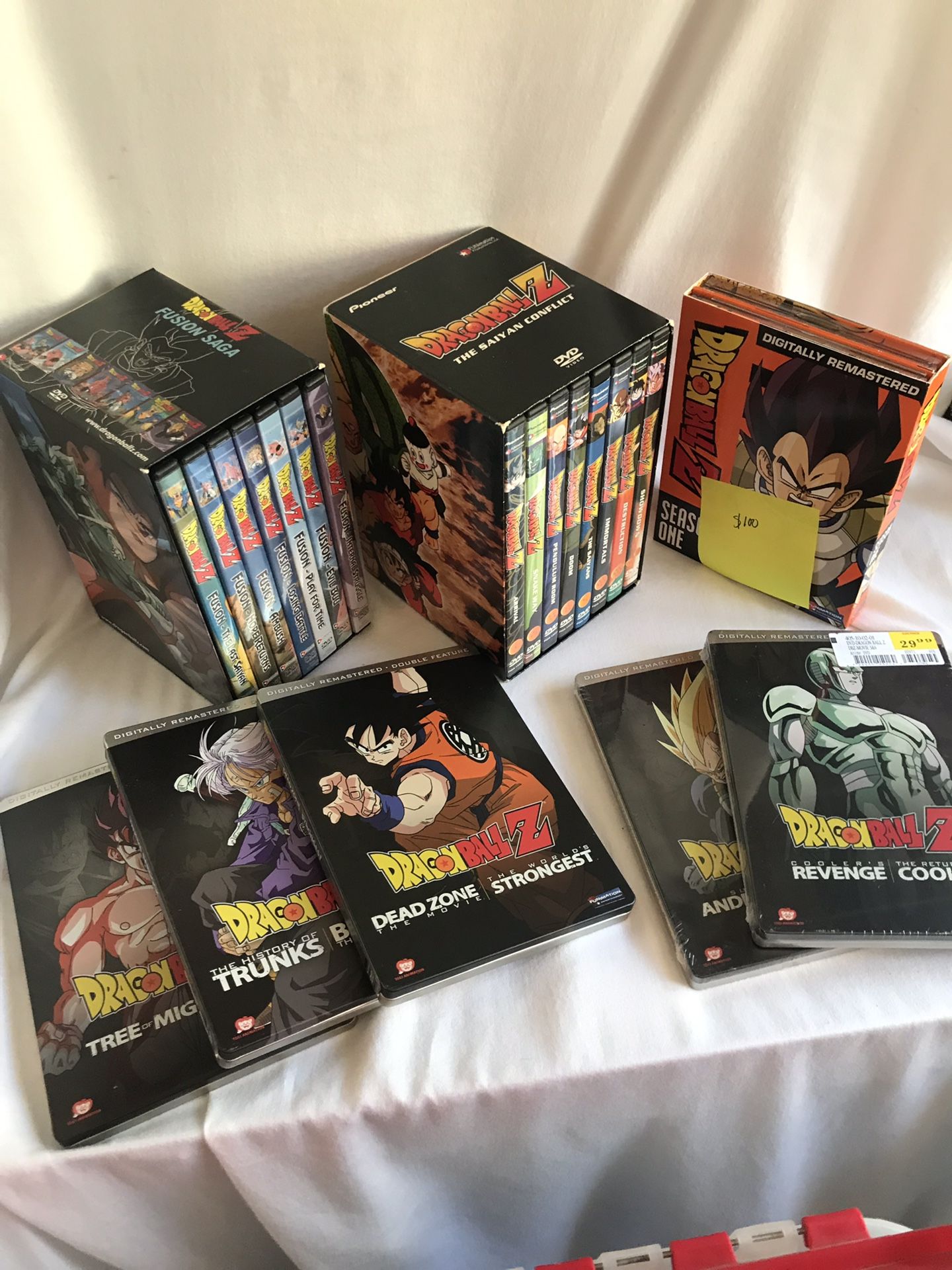 Huge dragon ball z dvd lot