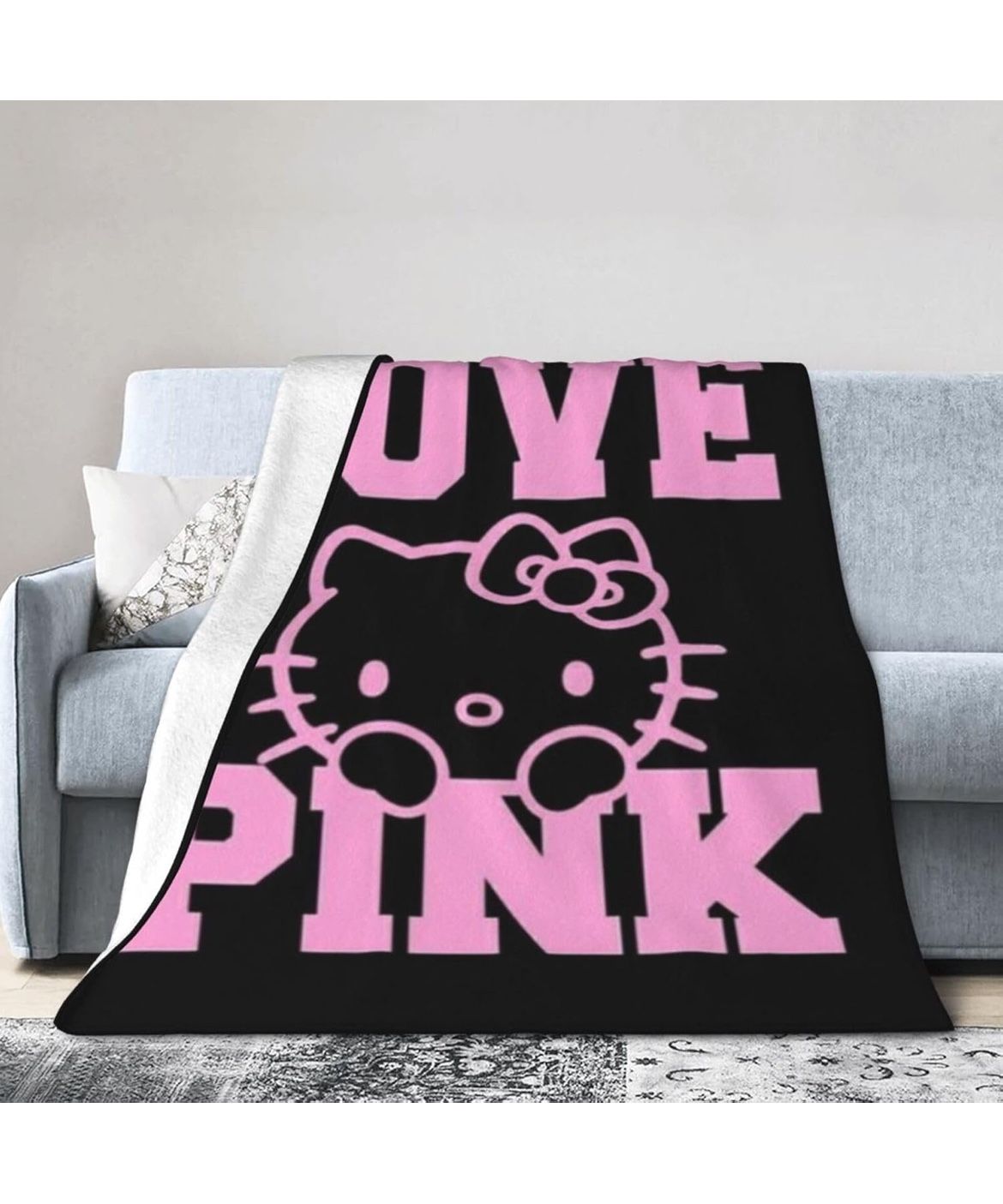 New Hello Kitty Love Pink Blanket