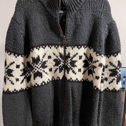 The Gap Hand Knitted Sweater Jacket Size Large