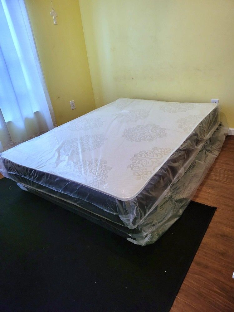 NEW FULL MATTRESS and BOX SPRING. Bed Frame Sold Separately