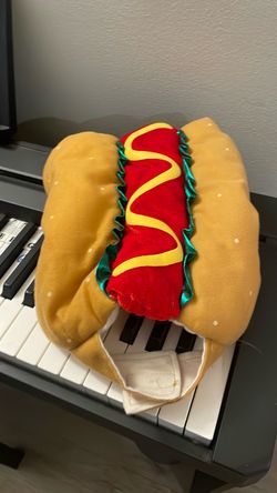 Boutique hot dog costume for small dog