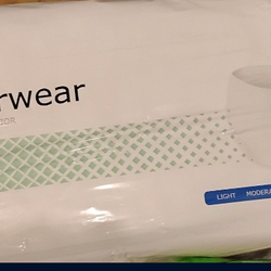 5 packs of 22 size small adult disposable diapers and 3 packs of 25 large disposable chux pads