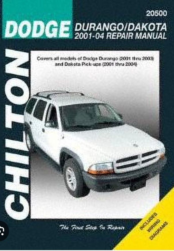 Chilton's Repair Manual 2001-2004 Dodge Durango