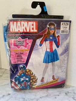 Marvel American Dream Child Costume Large, Complete in Package, Worn Once