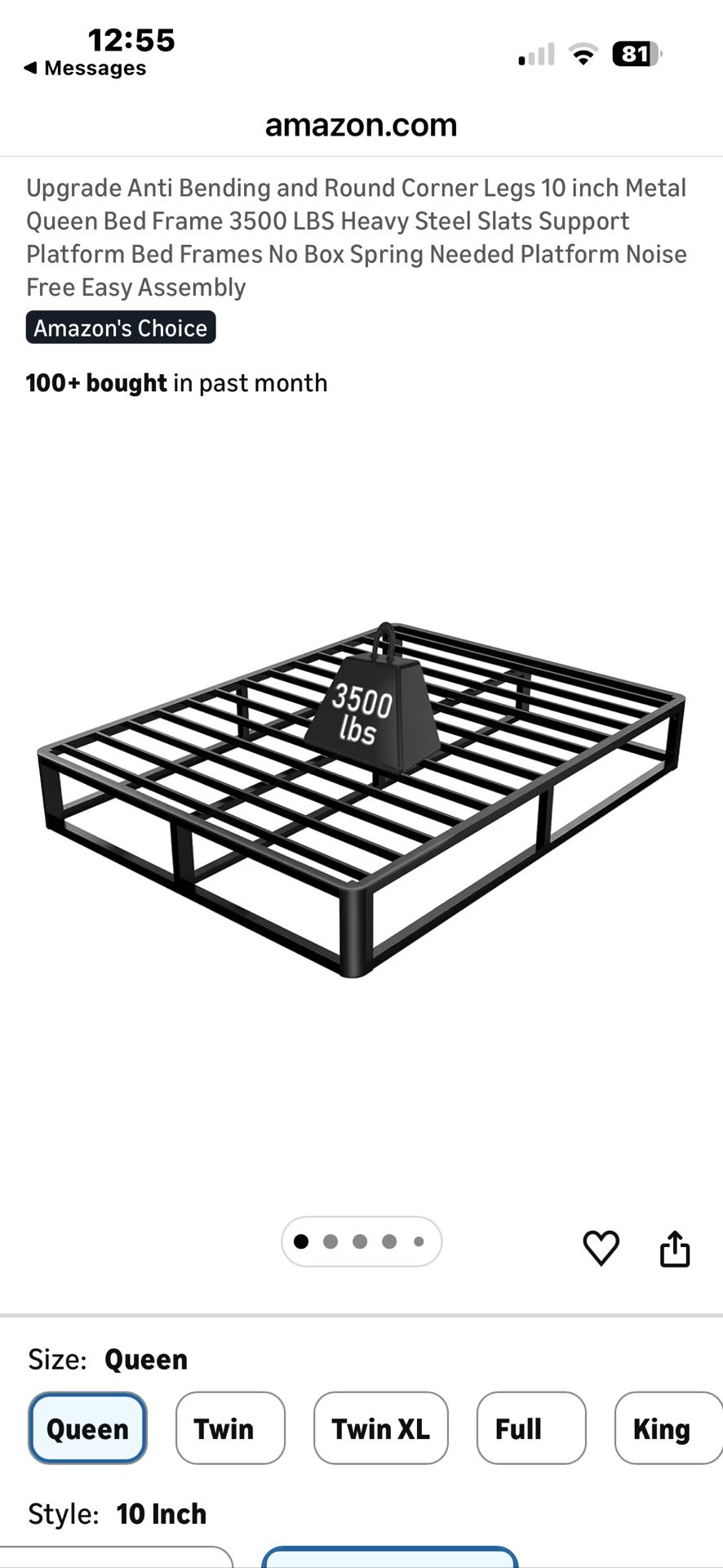 Queen Size Bedframe