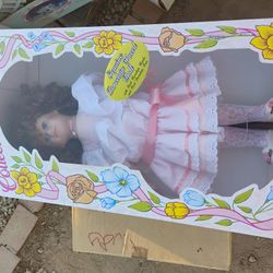 1990 Vintage Porcelain Doll-$5