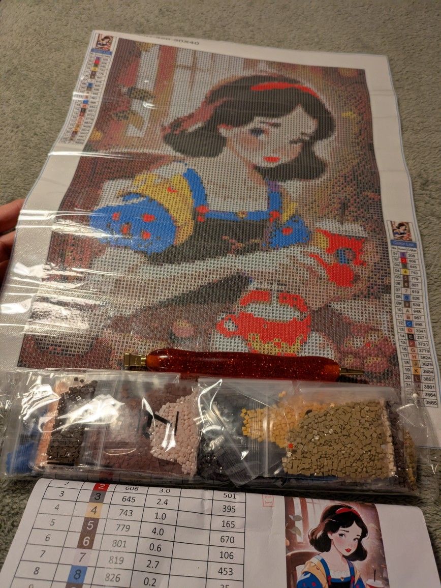 New Snow White Diamond Art Kit