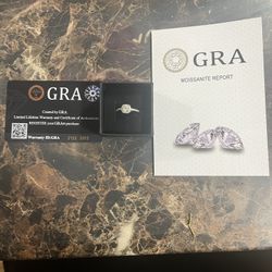 0.5ct Adjustable Moissanite Ring