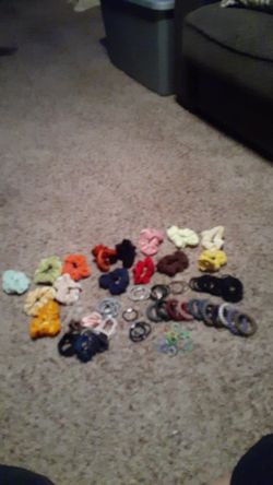 Hair Tie Lot All leftover from open packages All for $7