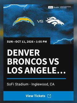 Chargers tickets