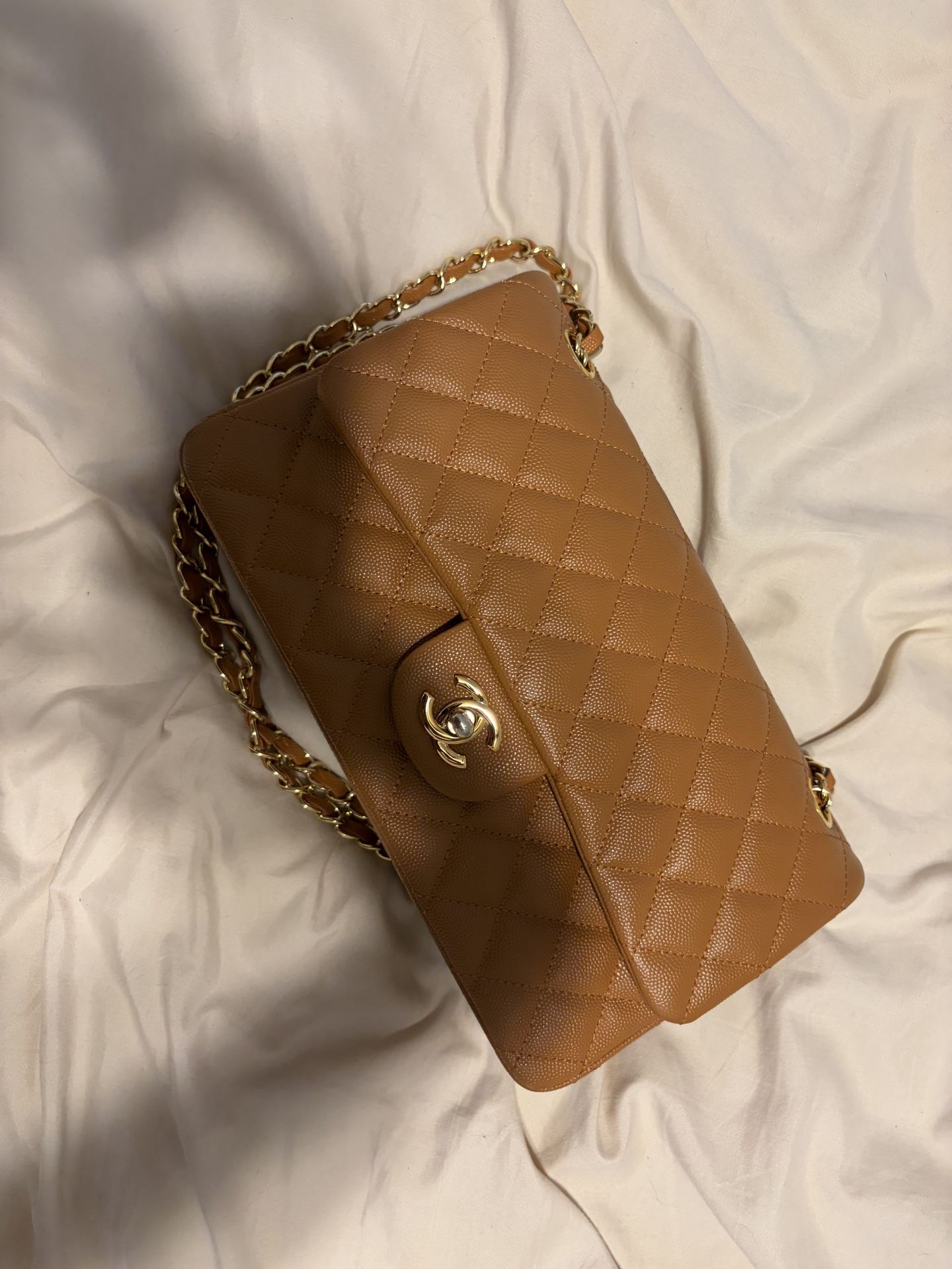 Chanel Classic Flap Bag Peanut Butter