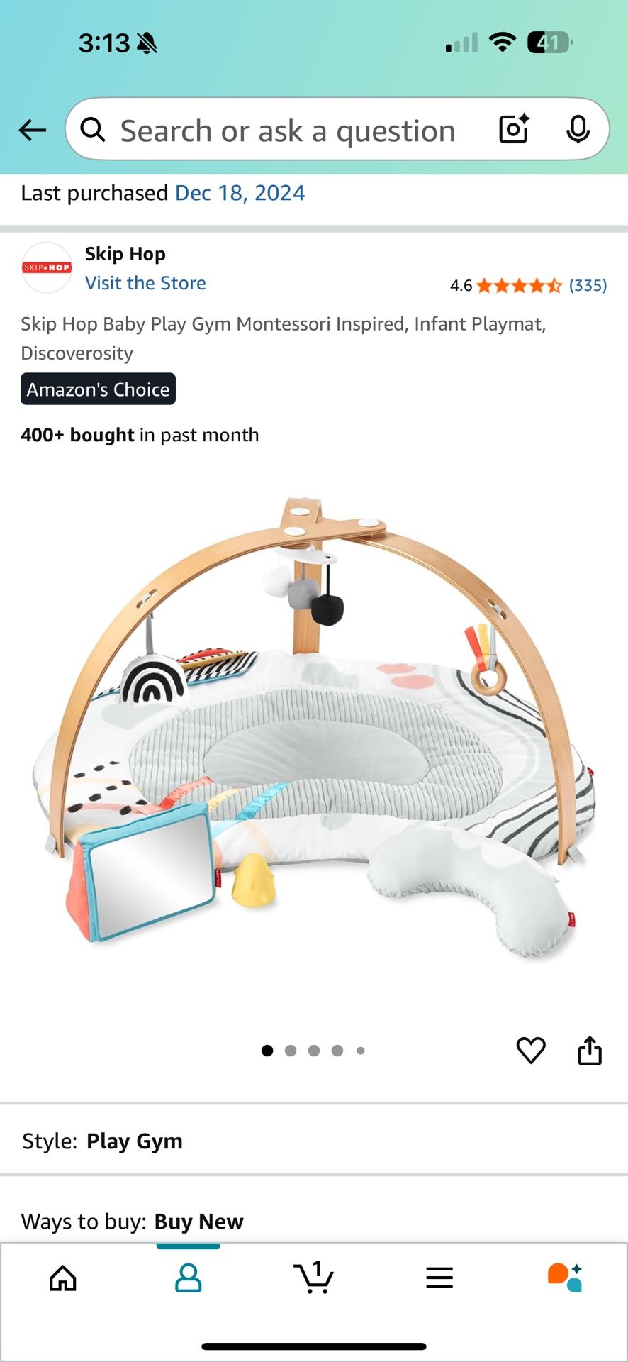 Skip Hop Montessori Play gym