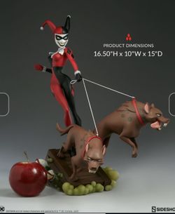 HARLEY QUINN w HYENAS ~ BATMAN ANIMATED SERIES Figure STATUE ~ SIDESHOW ~NIB New
