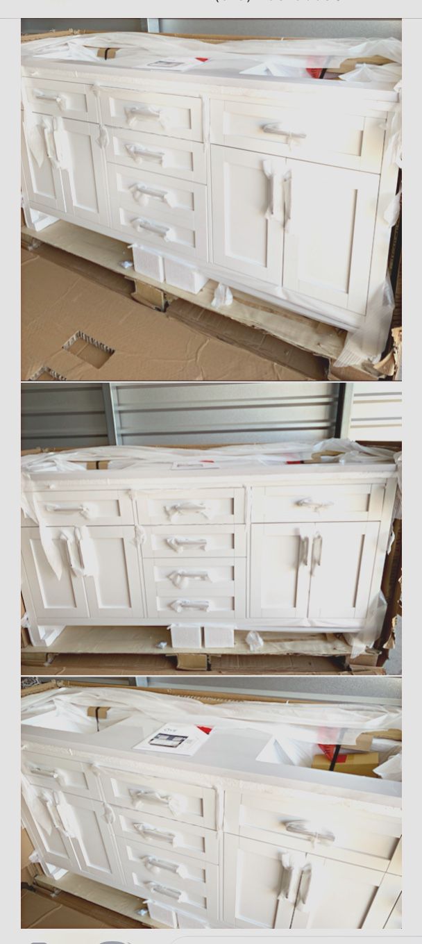 72” Bathroom Vanity / Cabinet - Brand New