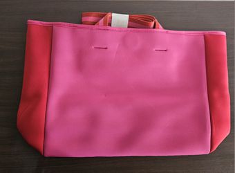 NEW Summersalt Pink/Red Beach Tote Bag NEOPRENE water resistant