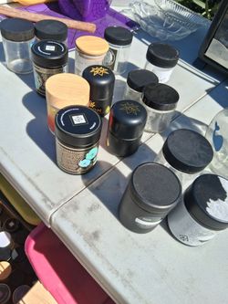 Small jars with lids