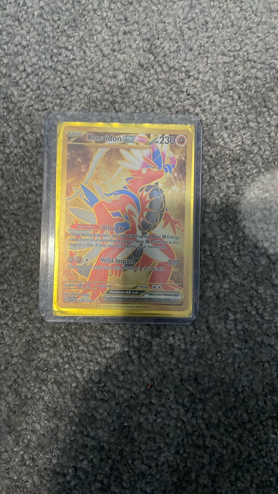 Koraidon Ex Golden