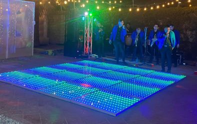 LED Dance Floor 4x4mts (used) / Pista de baile LED 4x4mts (usada)