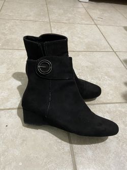 Black Ankle Booties Size 8 1/2