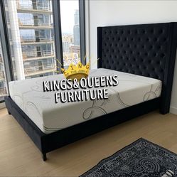 New Queen Bed Frame With Matress 