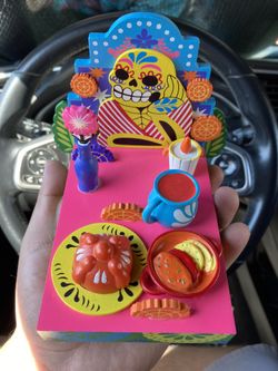 Dia De Los Muertos Wood Sculpted Ofrenda W Tombstone Day Of The Dead Target Halloween Ofrenda ta