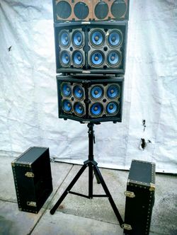 2 Bose Model 800 Pa Loudspeaker System Full Range w eq, Vintage 1970s