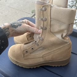 Belleville Tan Boots Military 4.5R 