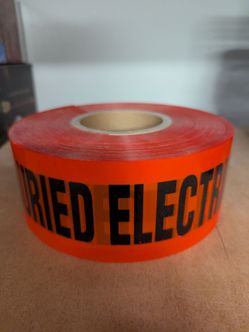 Caution tape - buried electrical line - 700+ feet