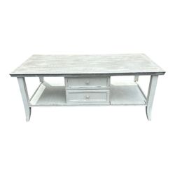 Farmhouse Solid Wood Coffee Table