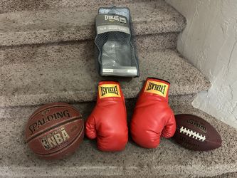 Sports Equipment  For 1 Cheap Price - Leather Football, Leather Basketball - Both For 1 Price