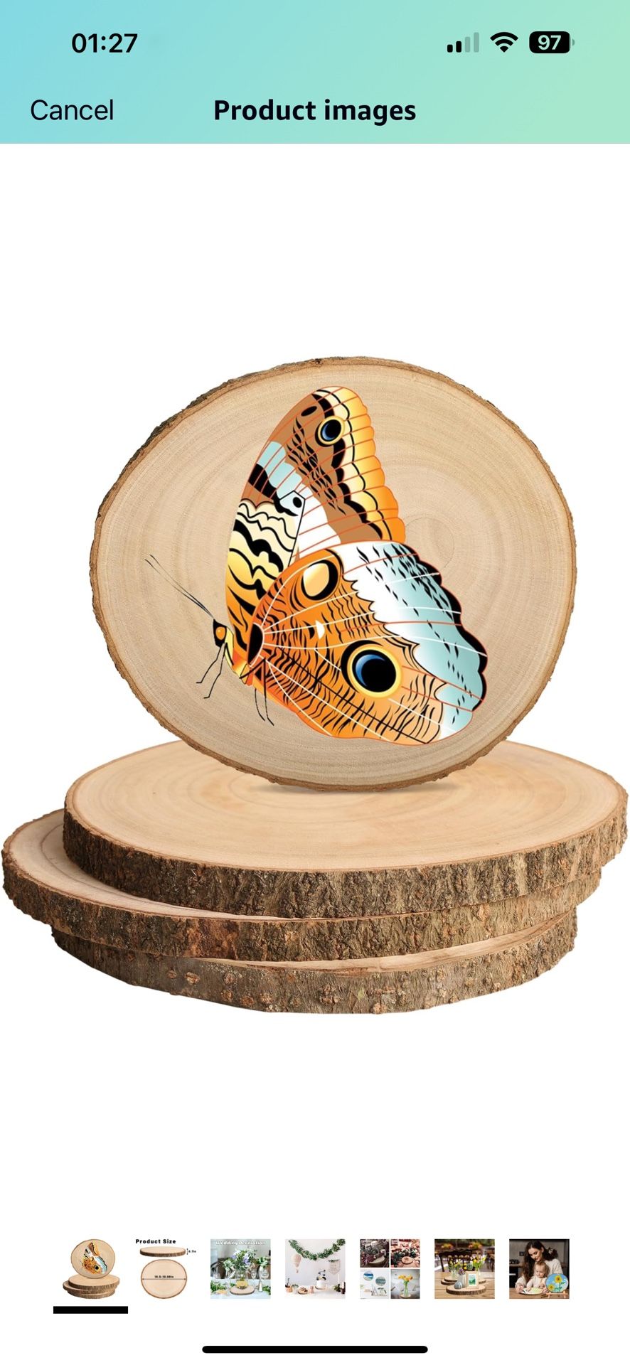 Brand New Unfinished Wood Slices