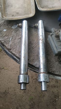 Lowrider Chrome 10in rear hydraulic cylinders