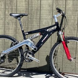 Foes Vintage LTS Signed by Brent handmade full suspension Mountain Bike