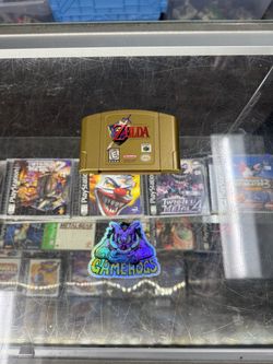 Zelda Ocarina Of Time N64 Gold Kart $150 Gamehogs 11am-7pm