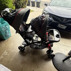 sit n stand twin stroller 