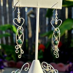 Emerald Wire Wrapped Set 