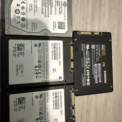 2.5” SSD 1TB 500GB 256GB