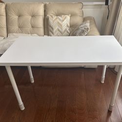 IKEA White Table | Free Chair Leg Covers