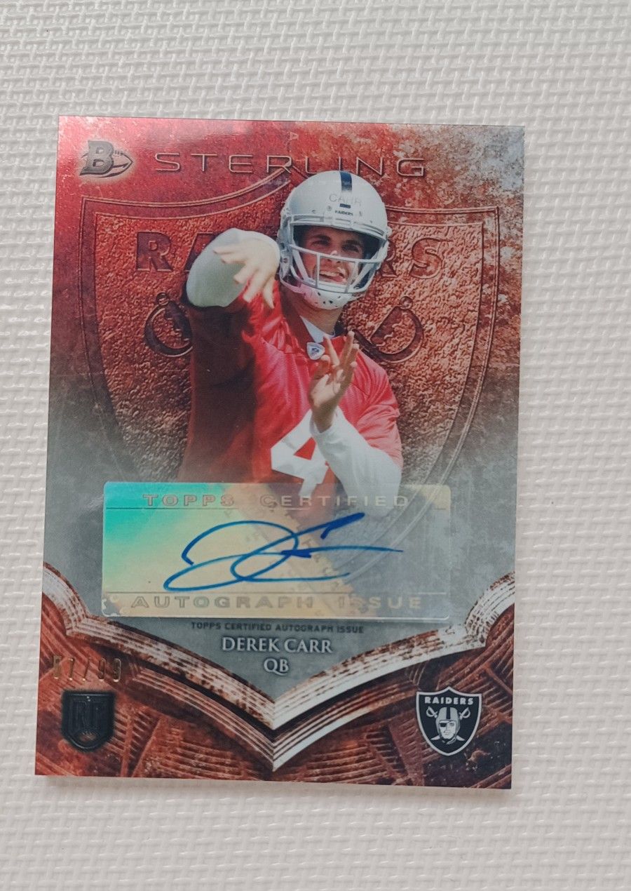 OAKLAND RAIDERS DAVID CARR ROOKIE AUTOGRAPHED CARD