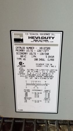 #1 SOLAHD  HS12F5AS


Wall Mount Transformer, Non-Ventilated, Encapsulated Non-Ventilated, 120V, 208V, 240V, 277V
 